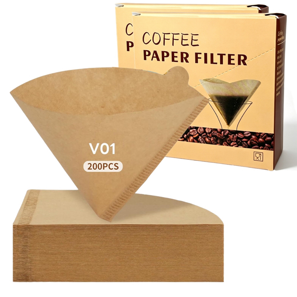 Coffee Equipment For Home - Filtry do kawy, 200 sztuk, stożkowe