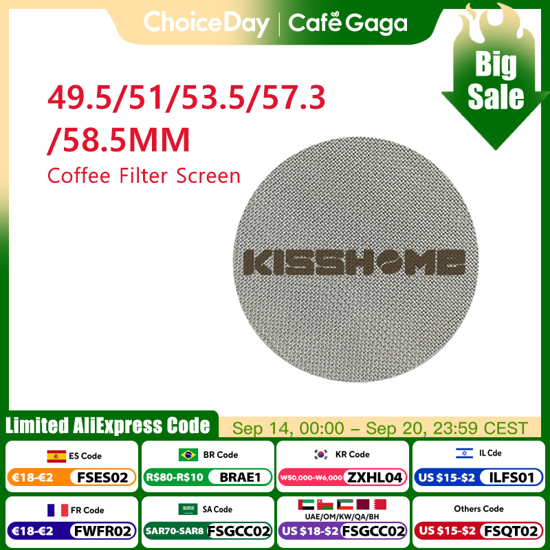 Puck Screen Mesh - KISSHOME Espresso Puck Screen 51mm 53.5mm
