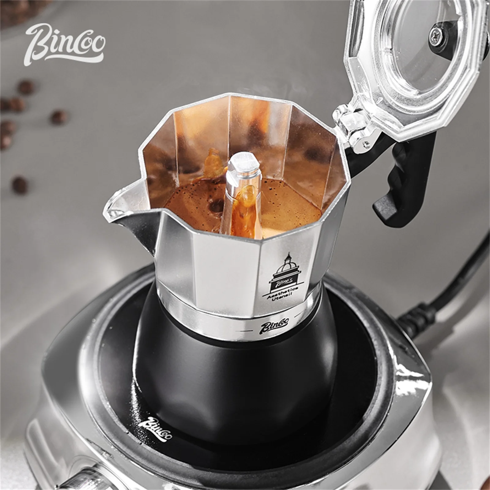 BINCOO Dwu-zaworowy Moka Pot,  – Coffee Equipment For Home recenzja i cena