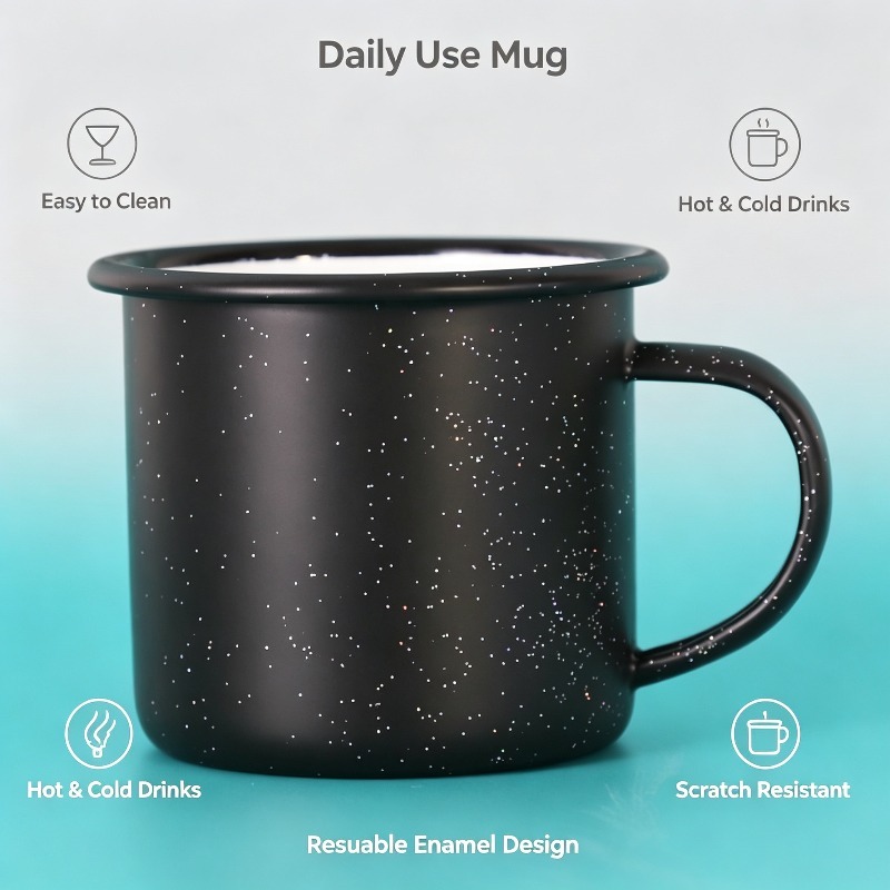 Kubek emaliowany w stylu vinta – Coffee Equipment For Home recenzja i cena