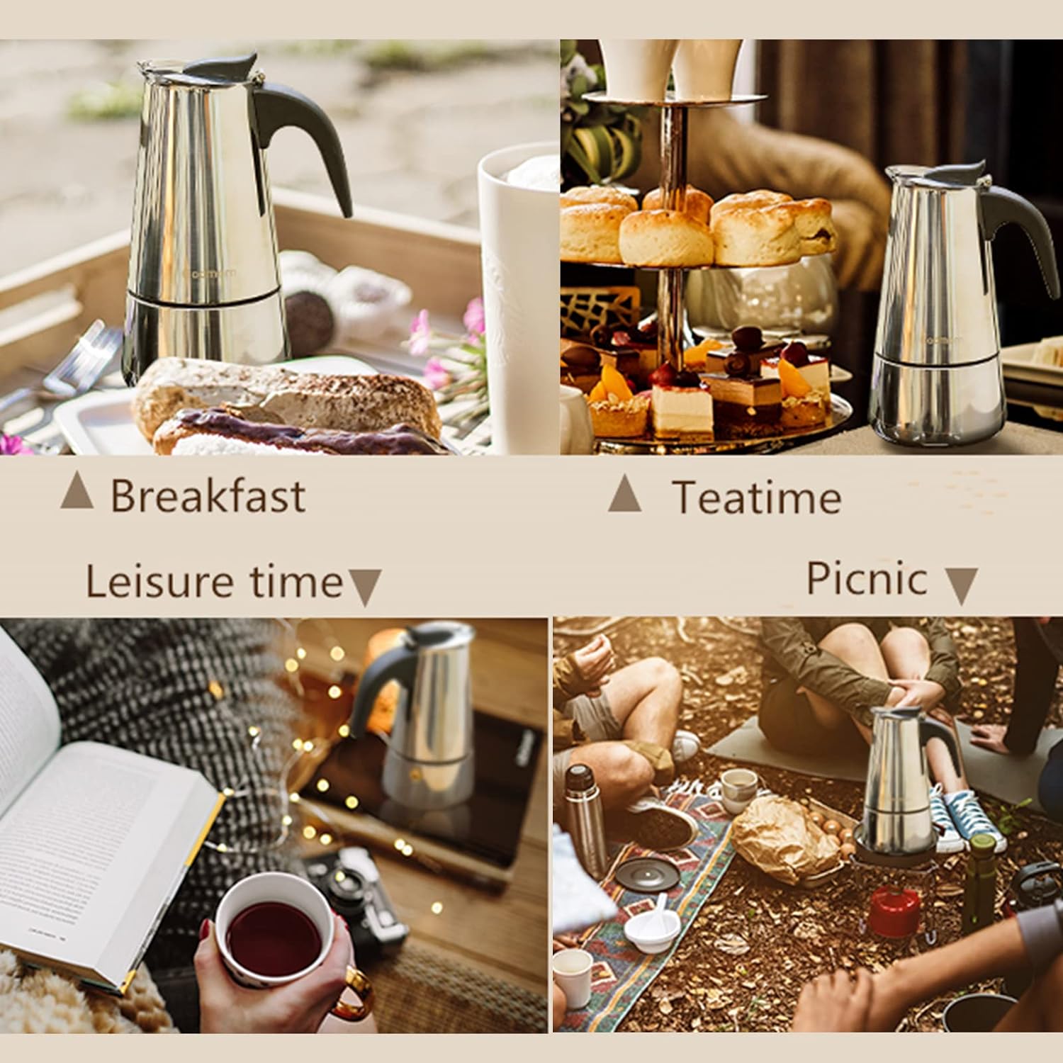 4/6/9 kubki Moka Pot Caffe Mac – Coffee Equipment For Home recenzja i cena